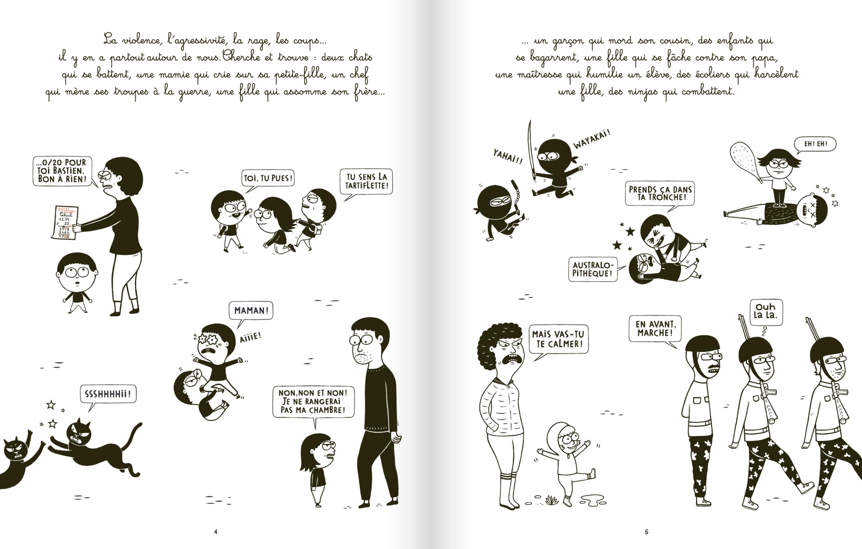 Colère et retour au calme