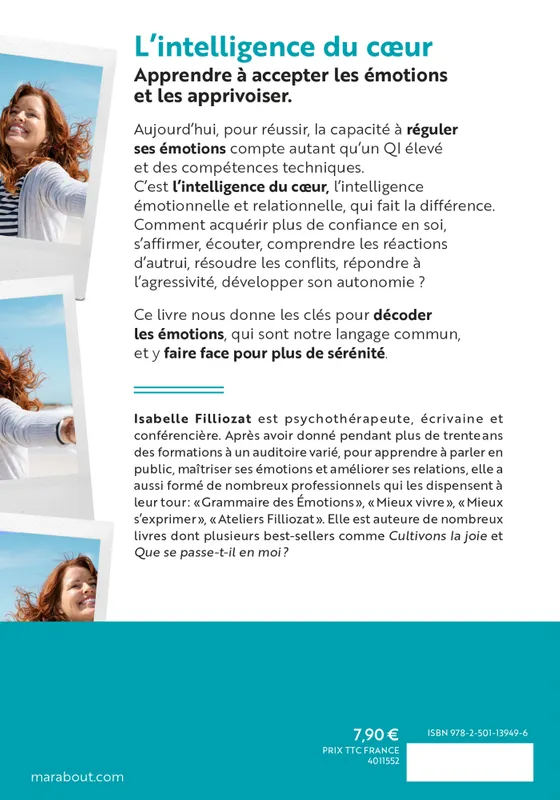 L'intelligence du cœur - 4ème couverture - Marabout Poche - Livre Isabelle Filliozat